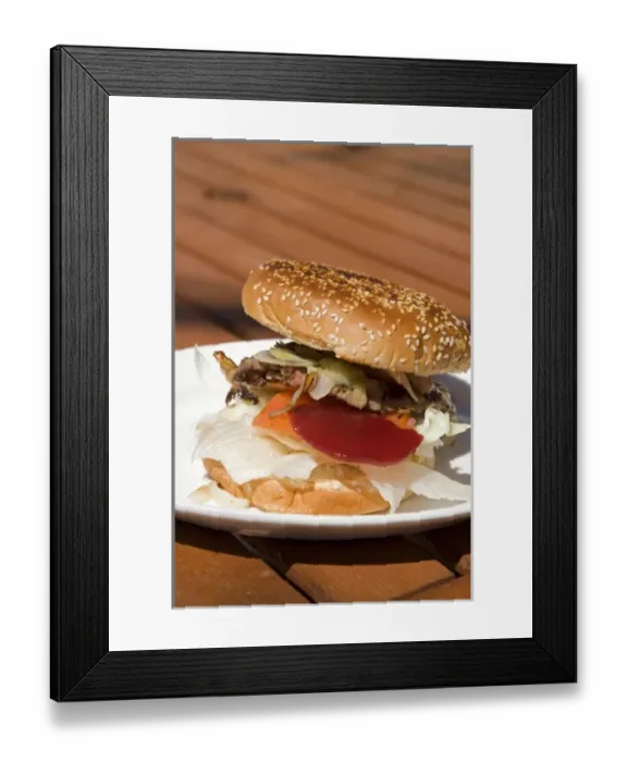 Framed Print : Famous Oodnaburger, The Pink Road House, Oodnadatta, Oodnadatta Track, Outback, South Australia Framed Print : Famous Oodnaburger, The Pink Road House, Oodnadatta, Oodnadatta Track, Outback, South Australia