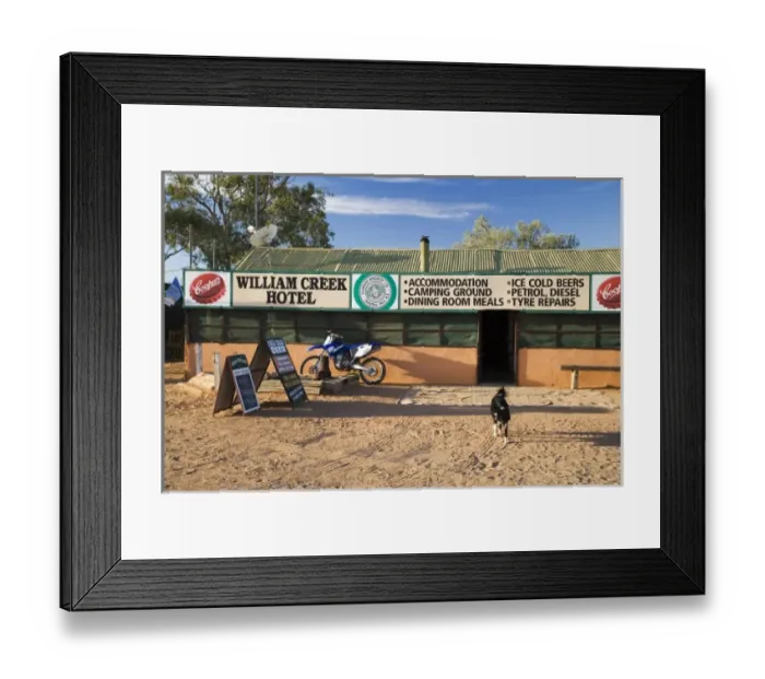 Framed Print : Australia. Willam Creek Hotel, Oodnadatta Track, Outback, South Australia, Australia Framed Print : Australia. Willam Creek Hotel, Oodnadatta Track, Outback, South Australia, Australia