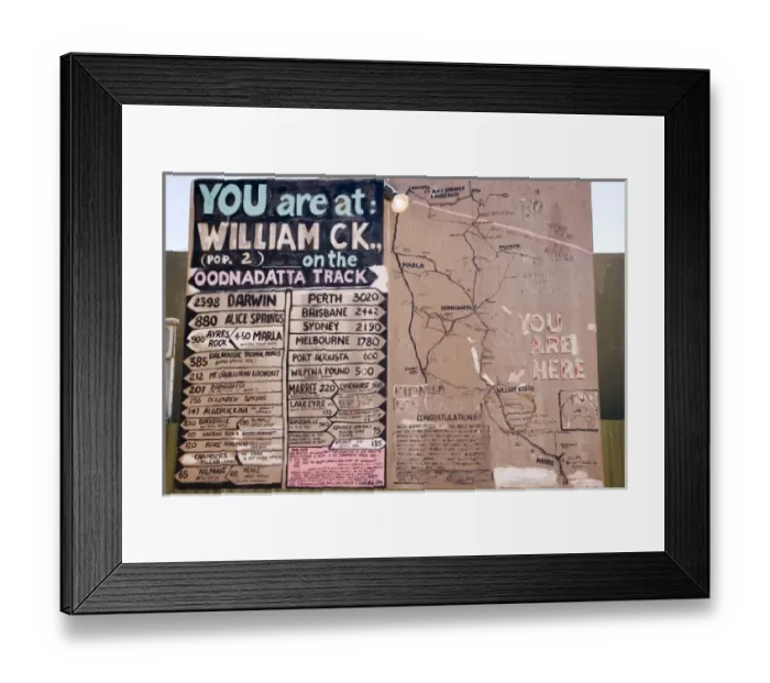 Framed Print : Australia. Mud Map (done by The Pink Road House) Framed Print : Australia. Mud Map (done by The Pink Road House)