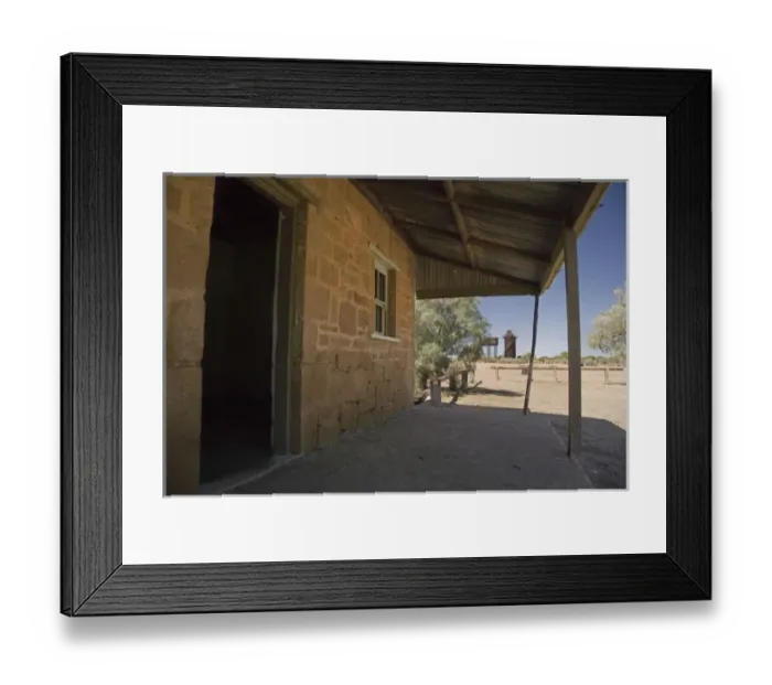 Framed Print : Beresford Bore Historic Railway Siding (Old Ghan Railway), Oodnadatta Track near William Creek