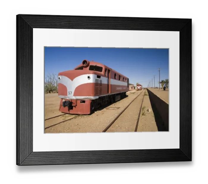 Framed Print : Australia. Old Ghan Train, Marree, Oodnadatta Track, Outback, South Australia, Australia