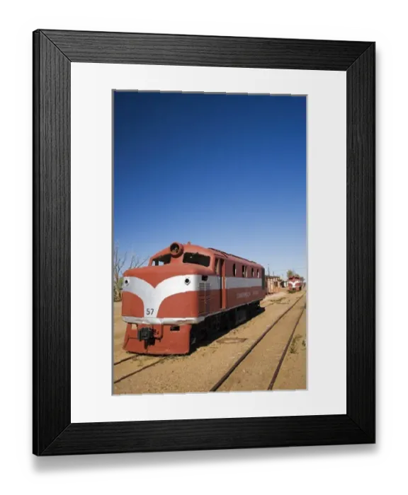 Framed Print : Old Ghan Train, Marree, Oodnadatta Track, Outback, South Australia, Australia Framed Print : Old Ghan Train, Marree, Oodnadatta Track, Outback, South Australia, Australia