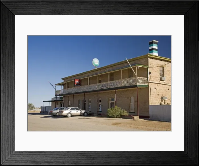 Framed Print : Marree Hotel, Marree, Oodnadatta Track / Birdsville Track, Outback, South Australia Framed Print : Marree Hotel, Marree, Oodnadatta Track / Birdsville Track, Outback, South Australia