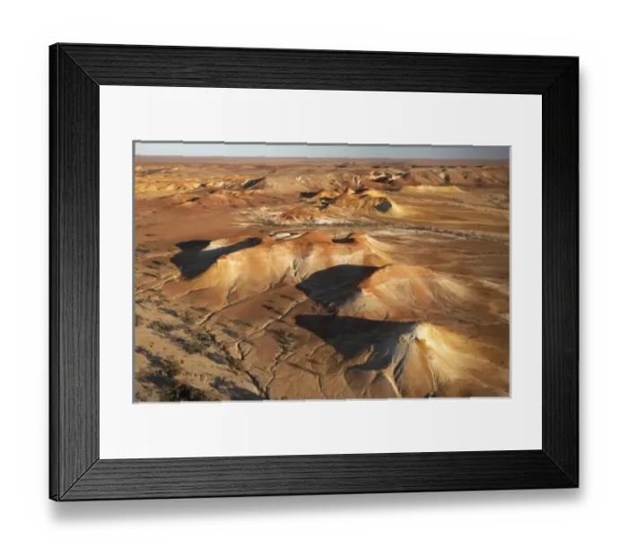 Framed Print : Painted Hills, near William Creek, Outback, South Australia, Australia - aerial Framed Print : Painted Hills, near William Creek, Outback, South Australia, Australia - aerial
