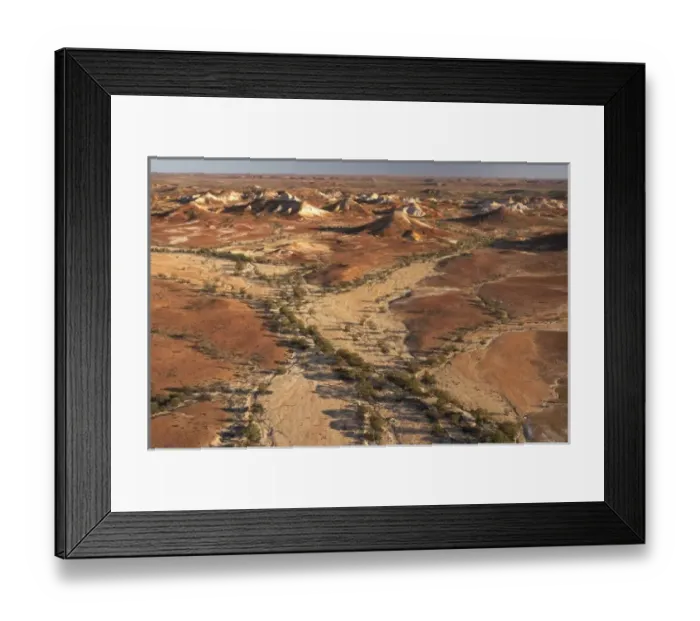 Framed Print : Painted Hills, near William Creek, Outback, South Australia, Australia - aerial Framed Print : Painted Hills, near William Creek, Outback, South Australia, Australia - aerial