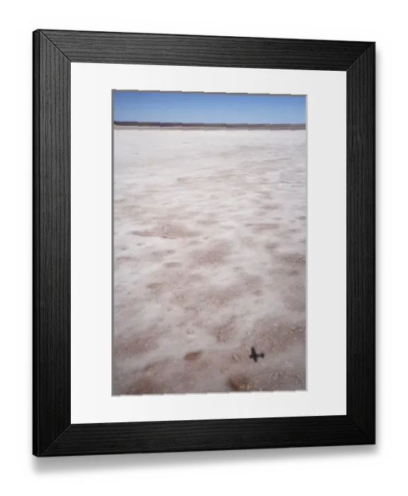 Framed Print : Shadow of Plane on Lake Eyre Salt Lake (15m below sea level), Lake Eyre National Park Framed Print : Shadow of Plane on Lake Eyre Salt Lake (15m below sea level), Lake Eyre National Park