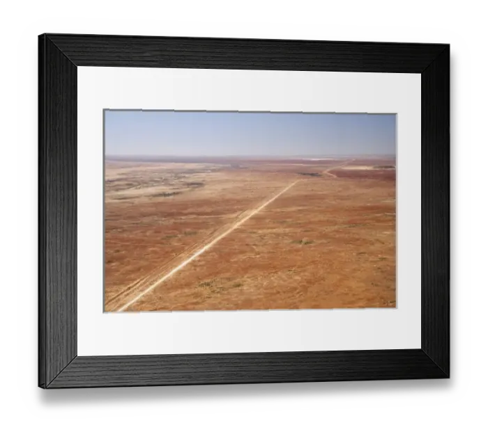 Framed Print : Oodnadatta Track, and Old Ghan Train Line, near William Creek, Outback, South Australia Framed Print : Oodnadatta Track, and Old Ghan Train Line, near William Creek, Outback, South Australia