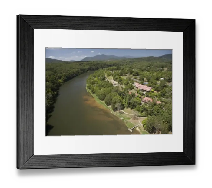 Framed Print : Australia. Barron River, Kuranda Railway Station