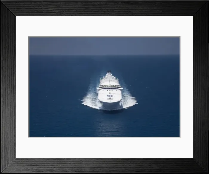 Framed Print : Regal Princess Cruise Ship near Cape Tribulation, Great Barrier Reef, North Queensland