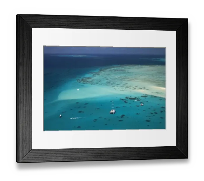 Framed Print : Upolu Cay and Dive Boats, Upolu Cay National Park, Great Barrier Reef Marine Park Framed Print : Upolu Cay and Dive Boats, Upolu Cay National Park, Great Barrier Reef Marine Park