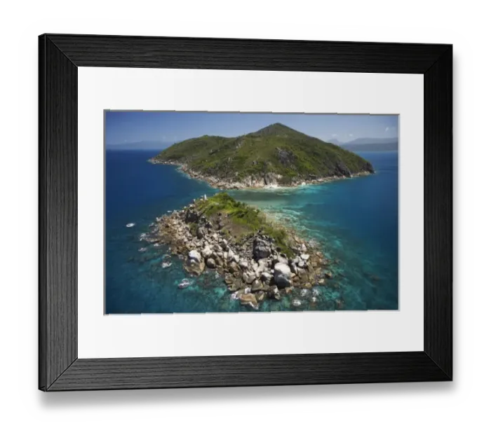 Framed Print : Little Fitzroy Island (closest) and Fitzroy Island, near Cairns, North Queensland Framed Print : Little Fitzroy Island (closest) and Fitzroy Island, near Cairns, North Queensland