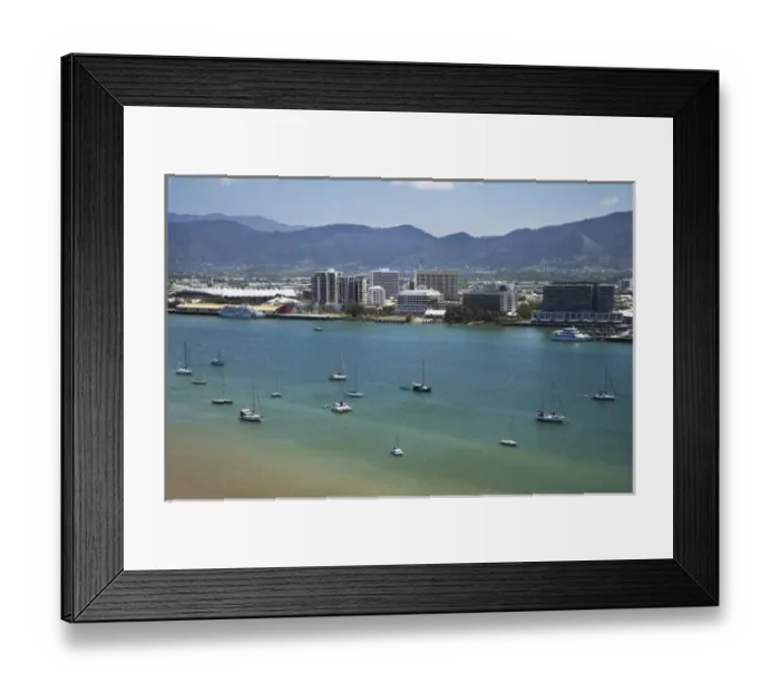Framed Print : Trinity Inlet, Cairns, North Queensland, Australia - aerial Framed Print : Trinity Inlet, Cairns, North Queensland, Australia - aerial