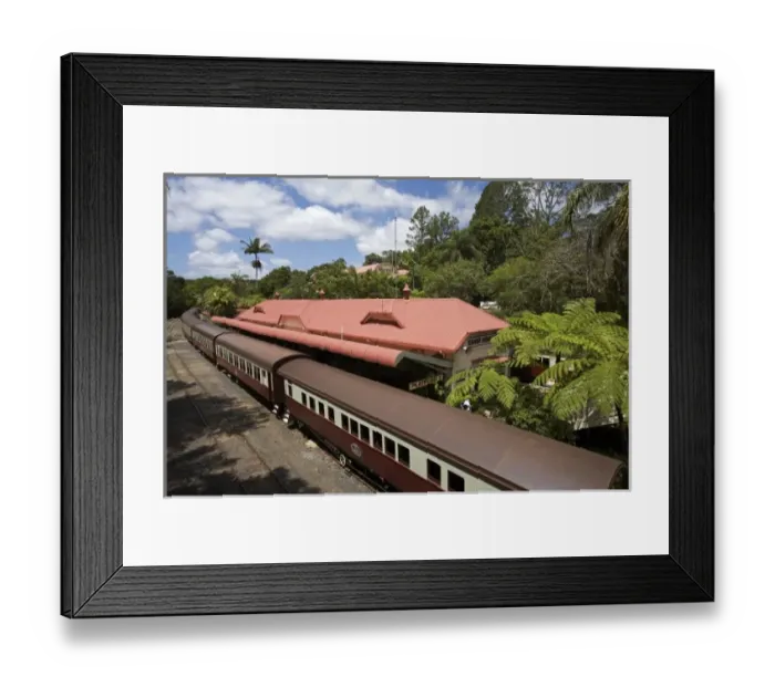 Framed Print : Kuranda Railway Station, Kuranda, near Cairns, North Queensland, Australia Framed Print : Kuranda Railway Station, Kuranda, near Cairns, North Queensland, Australia