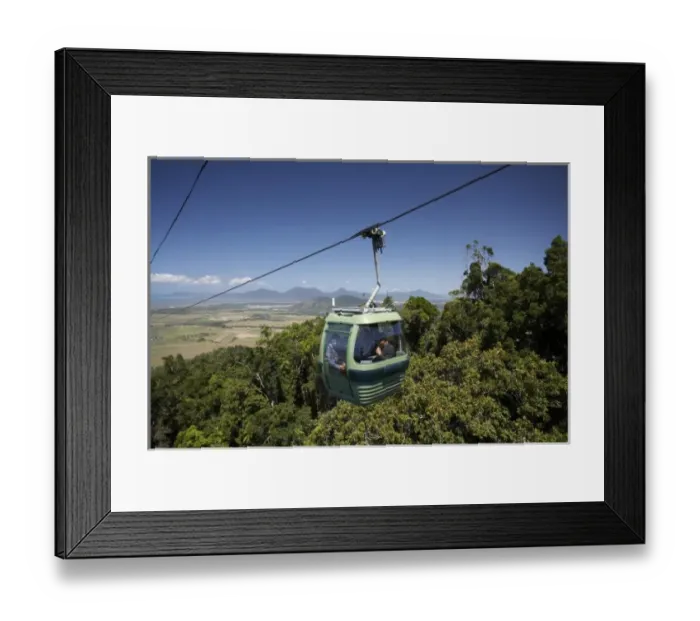 Framed Print : Skyrail, Barron Gorge National Park, Cairns, North Queensland, Australia