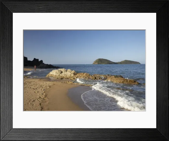 Framed Print : Fisherman, Palm Cove, and Double Island, Cairns, North Queensland, Australia Framed Print : Fisherman, Palm Cove, and Double Island, Cairns, North Queensland, Australia