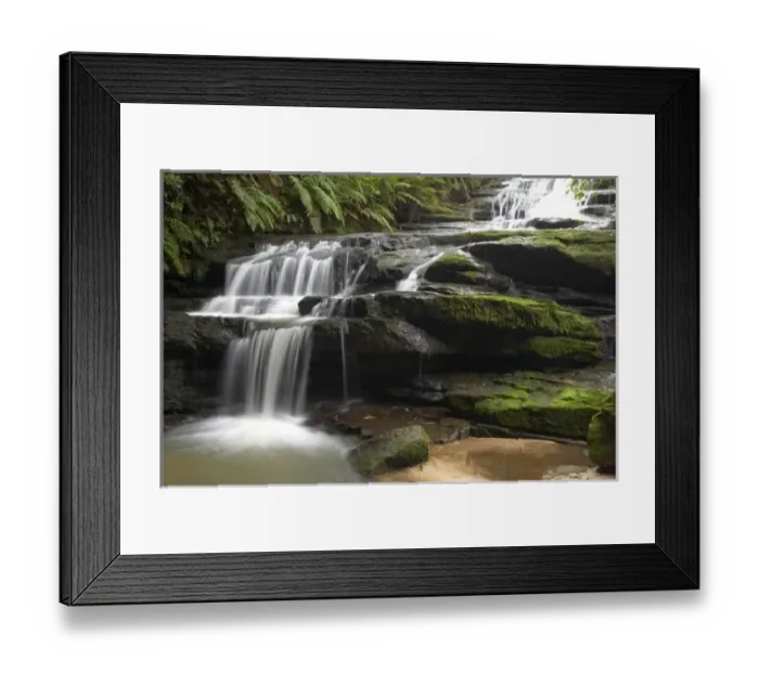 Framed Print : Australia, New South Wales, Blue Mountains, Leura Cascades