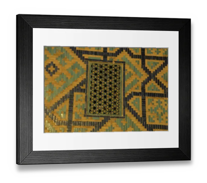 Framed Print : Mosaic detail Ulug Bek Madrasa Registan, Samarkand, Uzbekistan, Central Asia Framed Print : Mosaic detail Ulug Bek Madrasa Registan, Samarkand, Uzbekistan, Central Asia