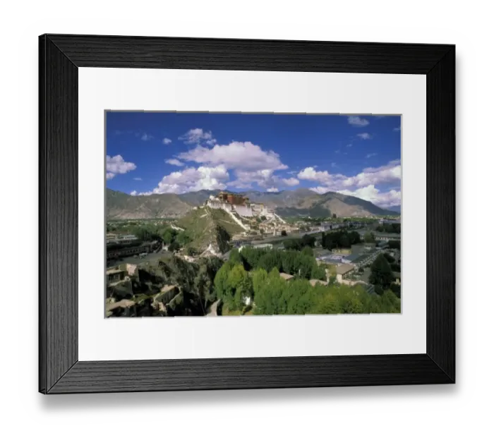 Framed Print : Asia, Tibet, Lhasa. View of Potala Palace Framed Print : Asia, Tibet, Lhasa. View of Potala Palace