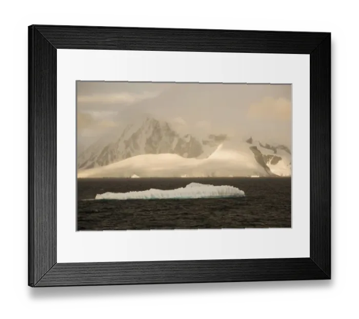 Framed Print : Antarctic ice flows & shoreline glacier Framed Print : Antarctic ice flows & shoreline glacier