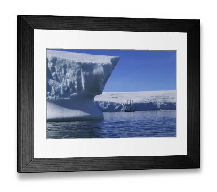 Framed Print : Ship with iceberg, American Palmer Station, Antarctica