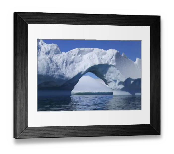 Framed Print : Landscape of naturally formed iceberg arch, American Palmer Station, Antarctica Framed Print : Landscape of naturally formed iceberg arch, American Palmer Station, Antarctica