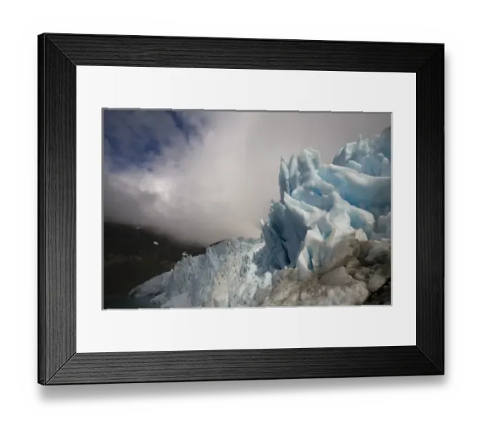 Framed Print : Antarctica, South Georgia Island (UK), Jagged blue ice face of tidewater glacier Framed Print : Antarctica, South Georgia Island (UK), Jagged blue ice face of tidewater glacier