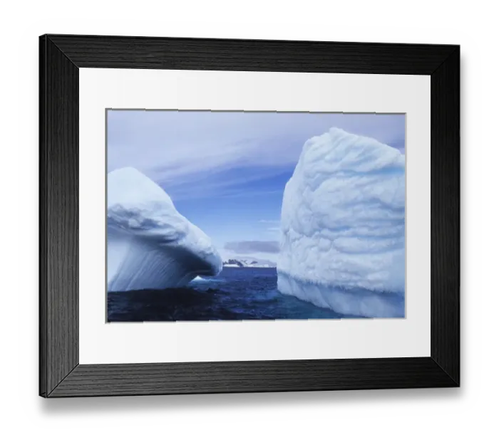 Framed Print : Heavily-weathered icebergs near Brown Bluff, northern tip of the Antarctic Peninsula Framed Print : Heavily-weathered icebergs near Brown Bluff, northern tip of the Antarctic Peninsula