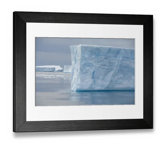 Framed Print : Antarctica, Antarctic Penninsula, Antarctic Sound. Tabular icebergs Framed Print : Antarctica, Antarctic Penninsula, Antarctic Sound. Tabular icebergs
