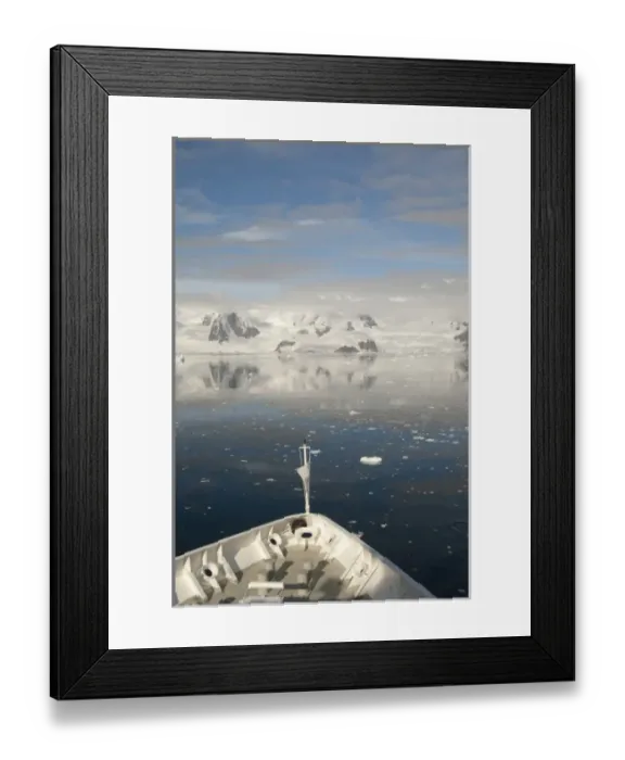 Framed Print : Antarctica, Antarctic Penninsula. Silverseas expedition ship, Prince Albert II Framed Print : Antarctica, Antarctic Penninsula. Silverseas expedition ship, Prince Albert II