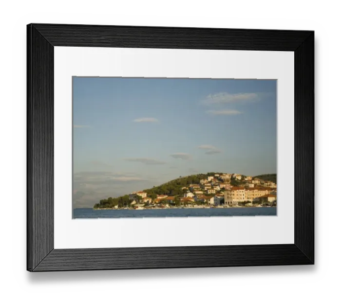 Framed Print : Croatia, Dalmatia, Trogir, a UNESCO World Heritage site. Island of Ciovo, connected Framed Print : Croatia, Dalmatia, Trogir, a UNESCO World Heritage site. Island of Ciovo, connected