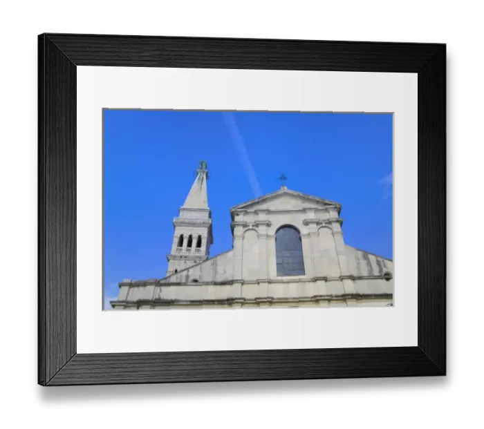 Framed Print : Euphemia Cathedral, Rovinj, Istria, Croatia