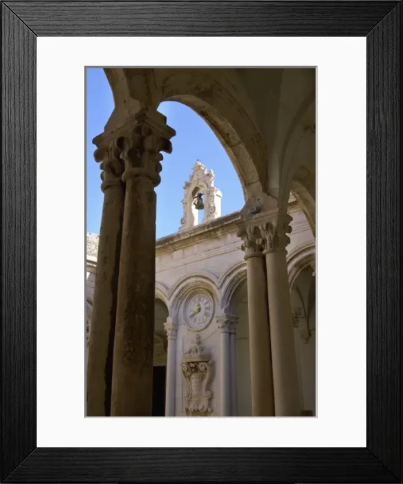 Framed Print : Croatia, Dubrovnik, courtyard of the Rectors Palace Framed Print : Croatia, Dubrovnik, courtyard of the Rectors Palace