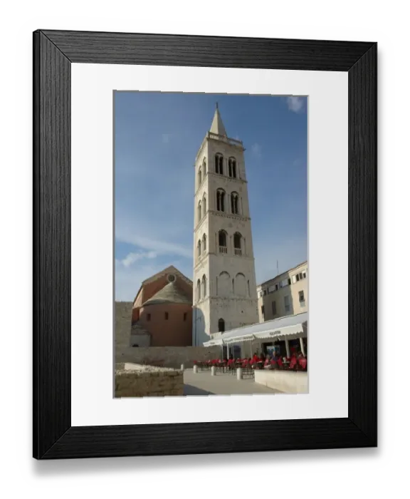 Framed Print : Croatia, Zadar, St. Donatus bell tower