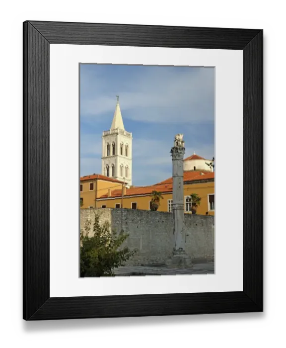 Framed Print : Croatia, Zadar, St. Donatus church and bell tower Framed Print : Croatia, Zadar, St. Donatus church and bell tower