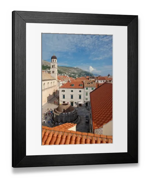 Framed Print : Croatia, Dubrovnik, Big Fountain of Onofrio Framed Print : Croatia, Dubrovnik, Big Fountain of Onofrio