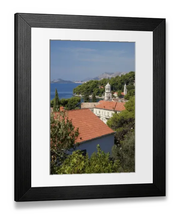 Framed Print : Croatia, Cavtat, fishing village