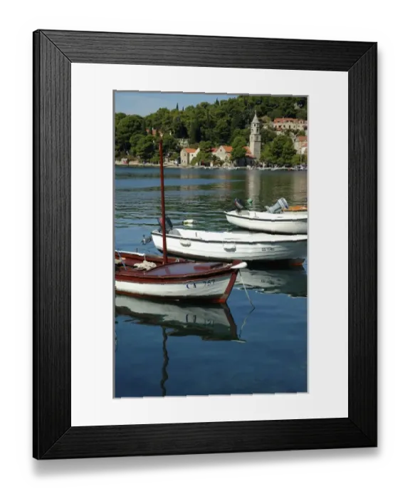 Framed Print : Croatia, Cavtat, fishing village Framed Print : Croatia, Cavtat, fishing village