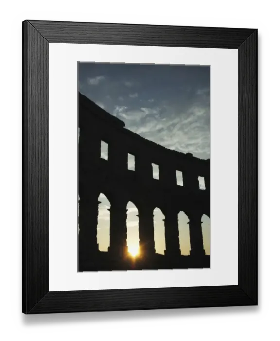 Framed Print : Croatia. Roman Amphitheater. Built in the first century AD. Declared a World Heritage