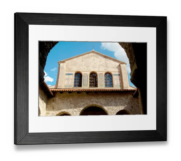 Framed Print : Byzantine Art. Croatia. Euphrasian Basilica. Byzantine church built in the sixth century Framed Print : Byzantine Art. Croatia. Euphrasian Basilica. Byzantine church built in the sixth century