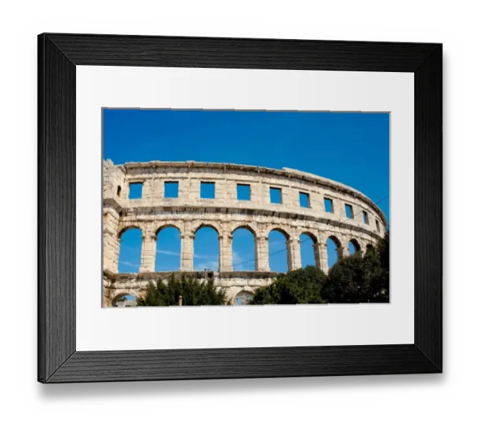 Framed Print : Croatia. Roman Amphitheater. Built in the first century AD. Declared a World Heritage Framed Print : Croatia. Roman Amphitheater. Built in the first century AD. Declared a World Heritage