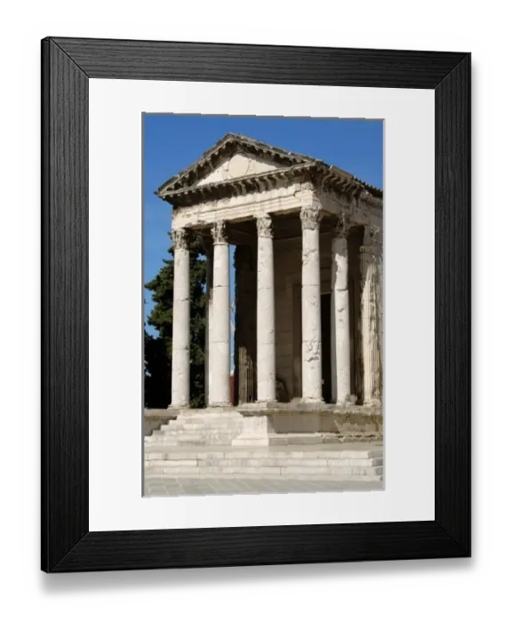 Framed Print : Roman Art. Croatia. Temple of Augustus, dedicated to the goddess Roma and the emperor Augustus Framed Print : Roman Art. Croatia. Temple of Augustus, dedicated to the goddess Roma and the emperor Augustus