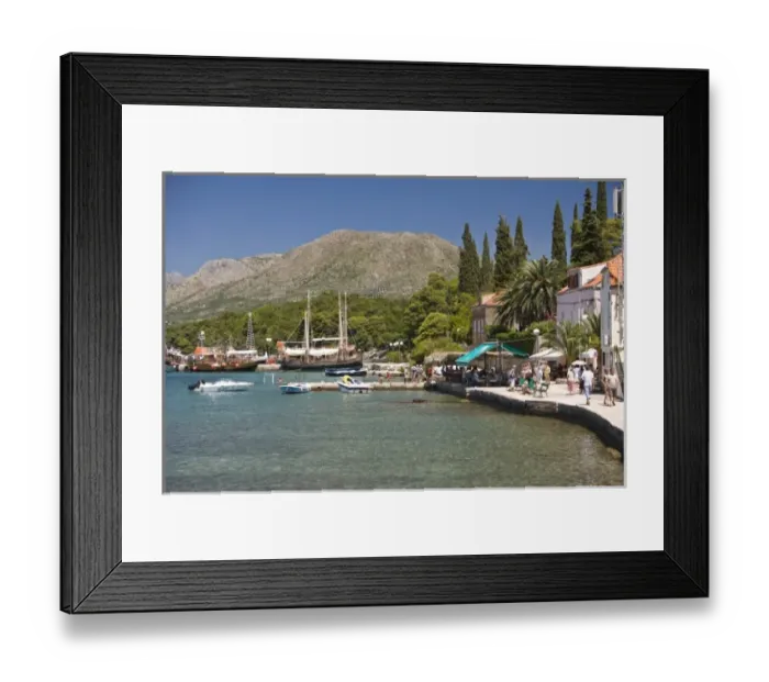 Framed Print : Views around Kolocep Island, Boat tour of Elaphite Islands from Dubrovnik, Southeastern