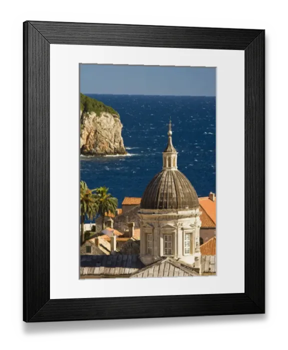 Framed Print : Cathedral of the Assumption of the Virgin Mary (or Velika Gospa) with Lokrum Island