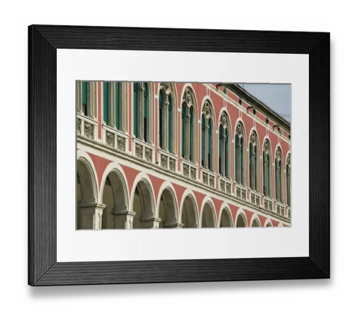 Framed Print : Croatia, Central Dalmatia, SPLIT. Old town SPLIT- Building Detail on Republican Square