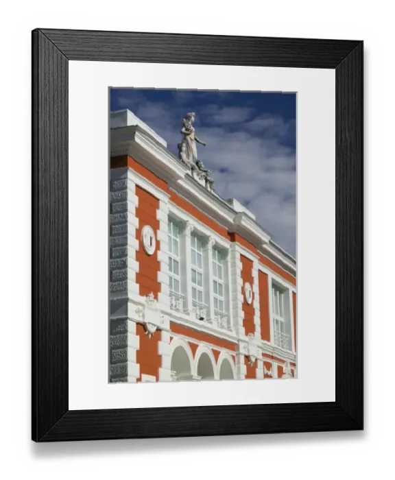 Framed Print : Croatia, Istria, POREC. Ornate waterfront building