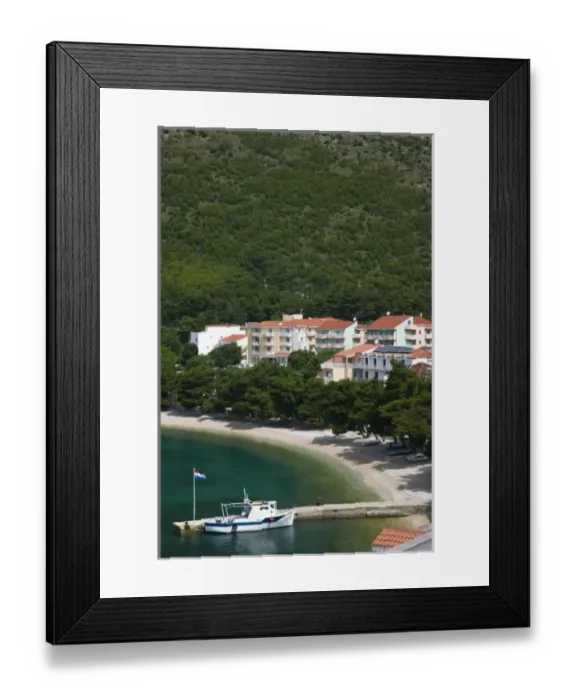Framed Print : Croatia, Southern Dalmatia, DRVENIK. The resort of DRVENIK, gateway to HVAR island Framed Print : Croatia, Southern Dalmatia, DRVENIK. The resort of DRVENIK, gateway to HVAR island