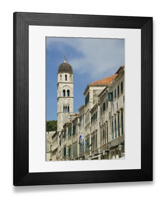 Framed Print : CROATIA, Southern Dalmatia, DUBROVNIK. Old Town DUBROVNIK, Daytime view of the Placa