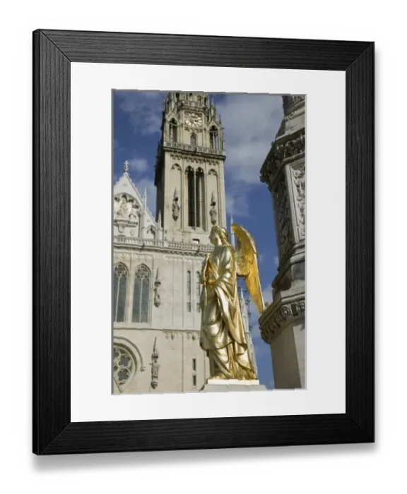 Framed Print : Croatia-Zagreb. Cathedral of the Assuption of the Blessed Virgin Mary- Gilded Angel Framed Print : Croatia-Zagreb. Cathedral of the Assuption of the Blessed Virgin Mary- Gilded Angel