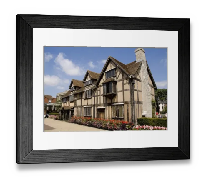 Framed Print : House of famous writer William Shakespeare in Stratford Upon Avon in the West Midlands