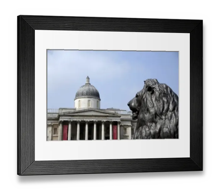 Framed Print : Europe, England, London. Trafalgar Square, National Gallery in distance. THIS IMAGE Framed Print : Europe, England, London. Trafalgar Square, National Gallery in distance. THIS IMAGE